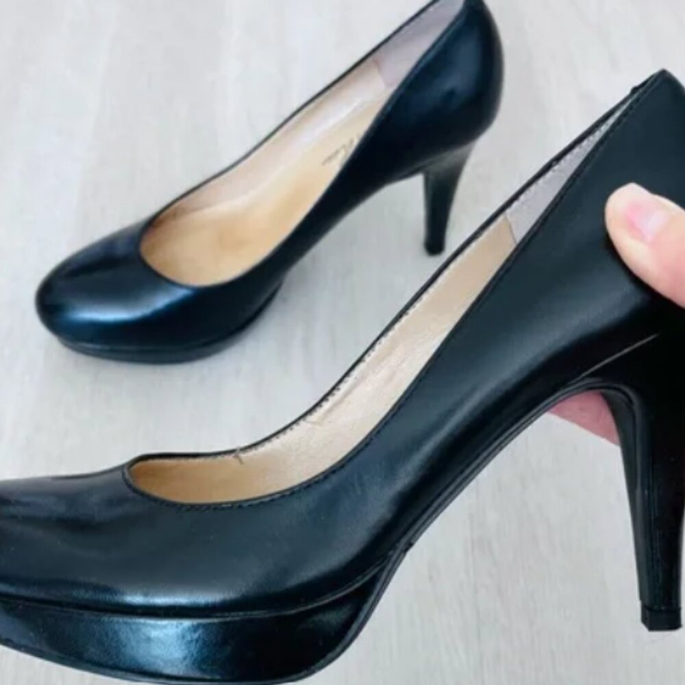 Korkease Leather Lace Up Heels